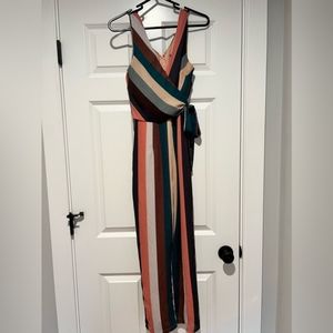 Lulus Striped Jumpsuit